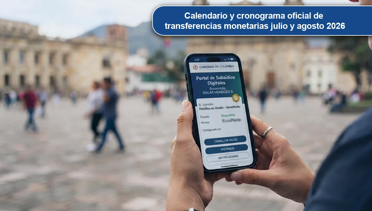 Renta Ciudadana 7 Calendario y cronograma oficial de transferencias monetarias julio y agosto 2026
