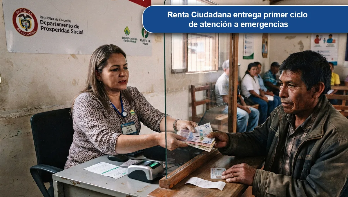Renta Ciudadana entrega primer ciclo de atención a emergencias